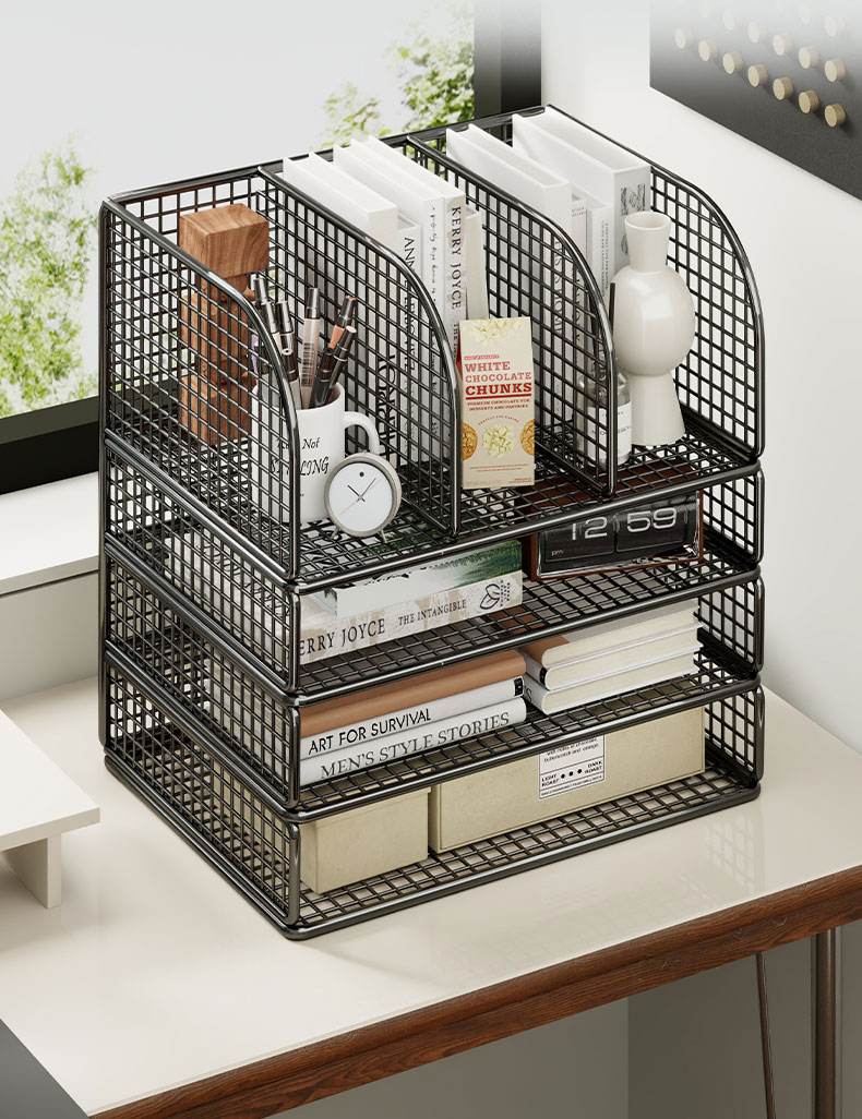 高效办公新助手 桌面置物架的多功能妙用